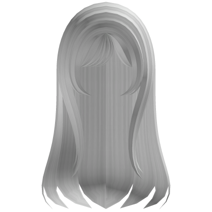 long wispy w curtain bangs in white Roblox item
