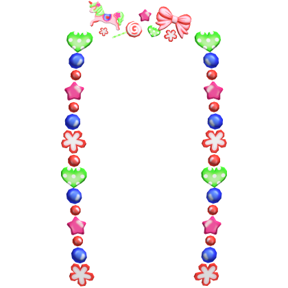 Green Blue Decora Harajuku Hair Beads Candy Braids Roblox item