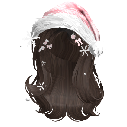 Shy Gentle Swirls w/Santa Hat (Brown)