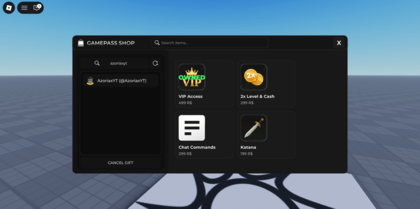Advanced Gamepass Gifting System preview 3