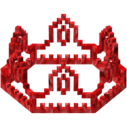 Sparkletime Red 8-Bit Royal Crown Outline (Addon)