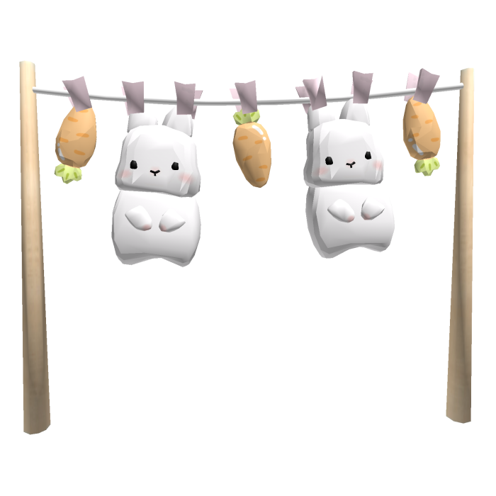 ♡ Bunny Laundry Line