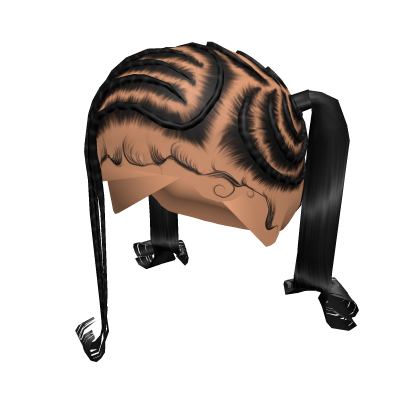 Braided Pigtails [Black] Roblox item