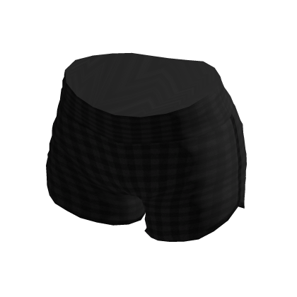 plaid dolphin shorts black thumbnail
