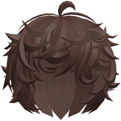 🐶SUPA FLUFFY! cute kawaii boy hair 🐾 brown Roblox item