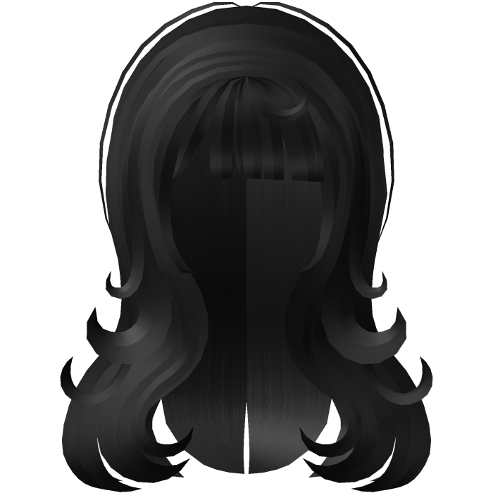 ♡ curly wispy layered cute black hair
