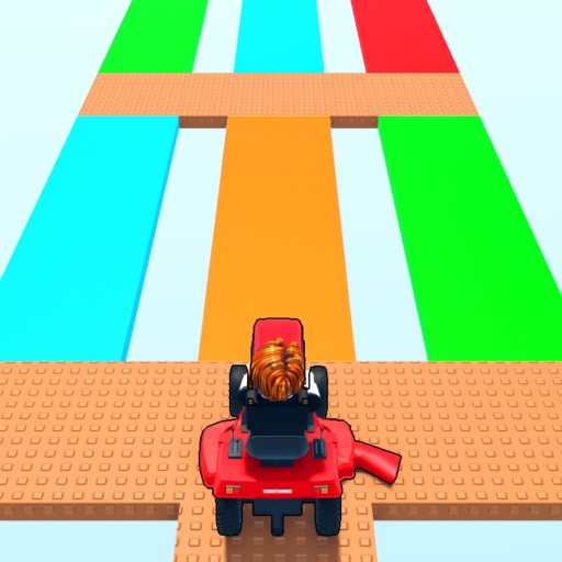 Obby but you're on a lawn mower