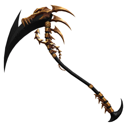 Black and Gold Bone Scythe