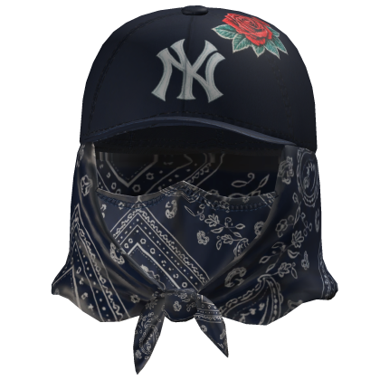 Black Bandana Mask w/ NY Fitted Roblox item