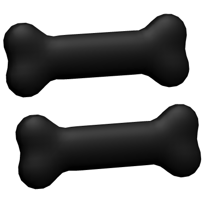 kawaii bone hair pin in black Roblox item