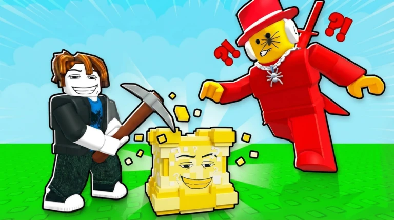 Break a Lucky Block and Escape Sammy!