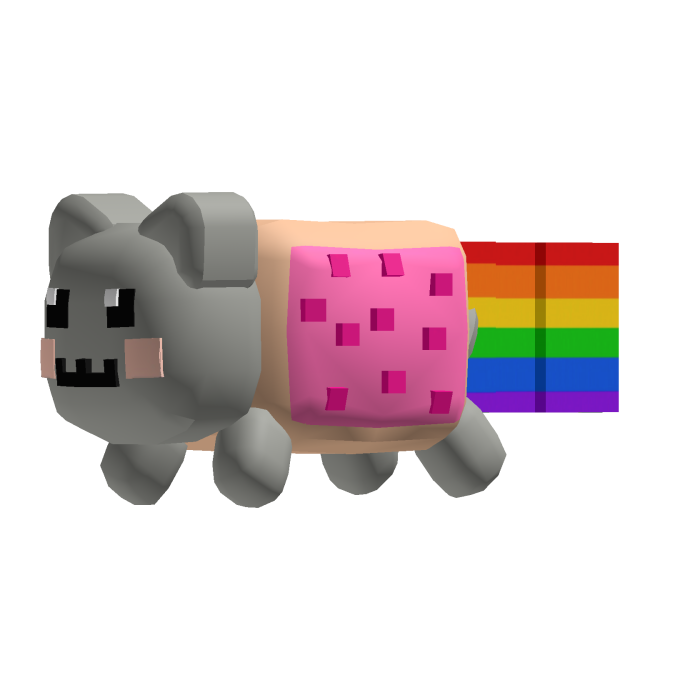 Cute Nyan Cat Plush on Head