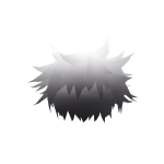 Glowing Gojo Black And White Hair