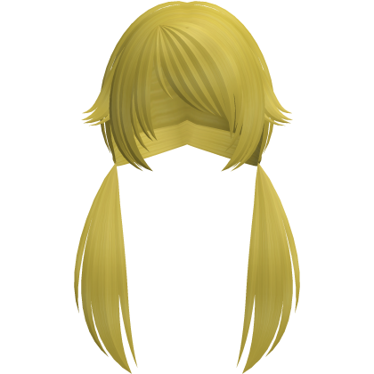 vkei emo scene kitty tufts low pigtails in yellow Roblox item
