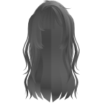 adorable pigtail anime hime hair in black