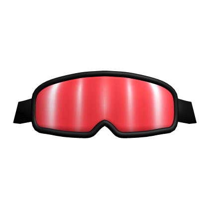 Red & Black Ski Goggles