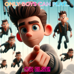 ONLY BOYS CAN PLAY!!!!!!