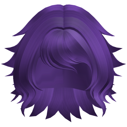 Messy Fluffy Bob Hair (Purple)