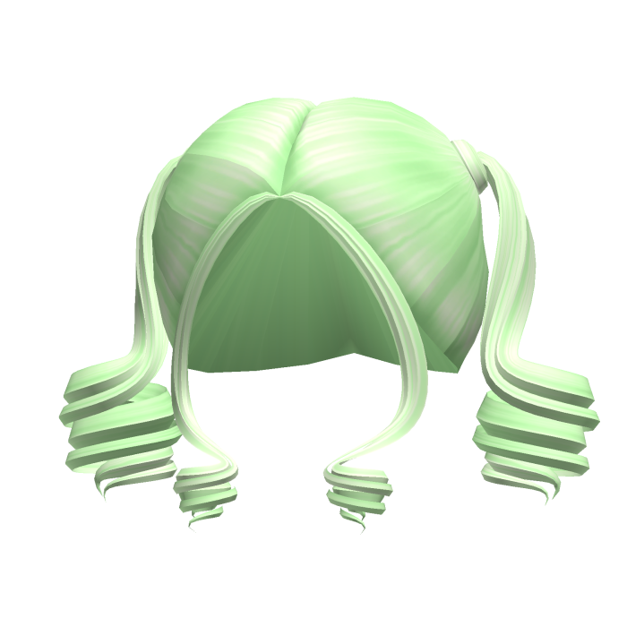 -',ৎ Preppy Short Anime Pigtails in Green