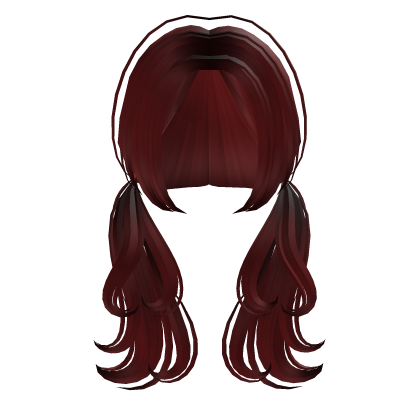 Red Dark Heart Shape Pigtails 🖤 thumbnail
