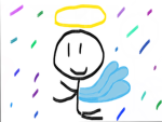 Angels only people who believe in God