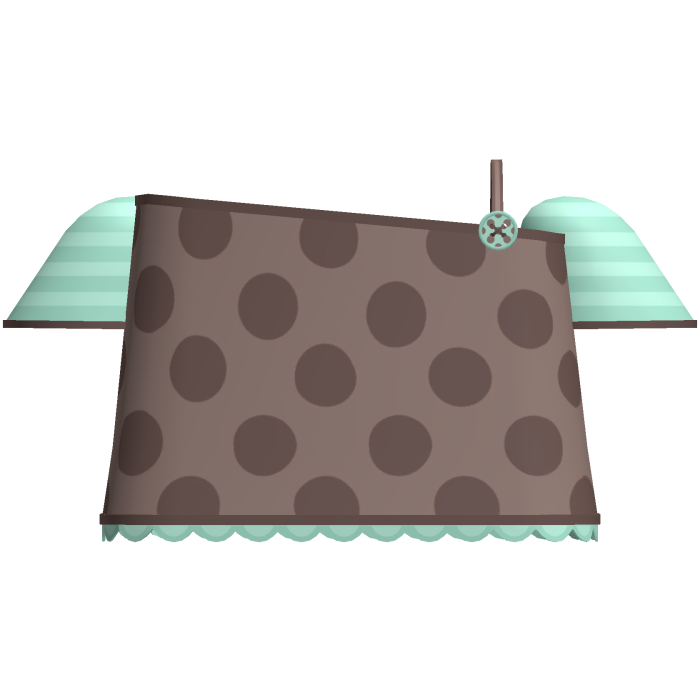 mint choc chip polka dot off shoulder top