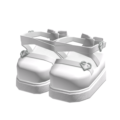 3.0 White Platform Mary Janes