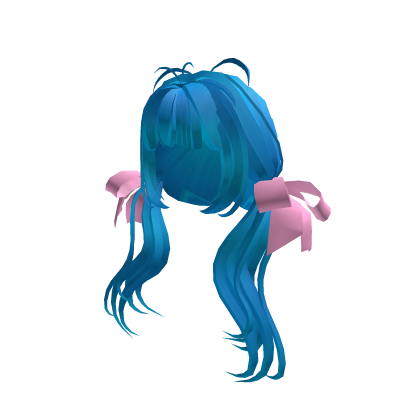 Blue Anime Hairs With Bows thumbnail