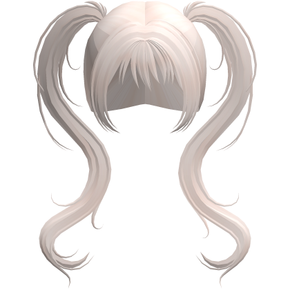 long platinum wispy vkei pigtails Roblox item
