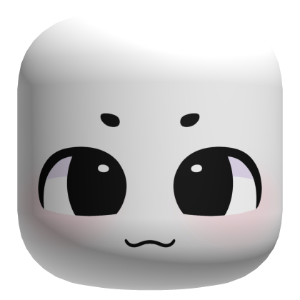 Cute Smug Chibi Face - White