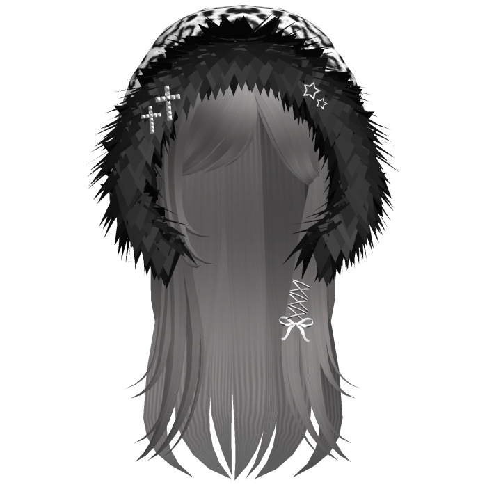 White Snow Leopard Hood Girl Dusty Grey