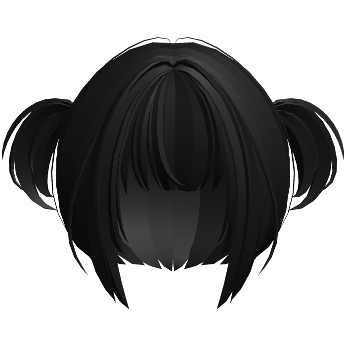 2000s moe anime wispy pigtails high black