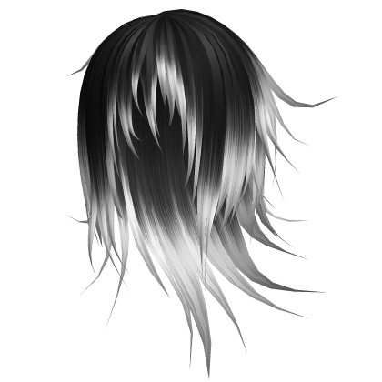 Monochrome Long Emo Vkei Windy Model Hair 74. 