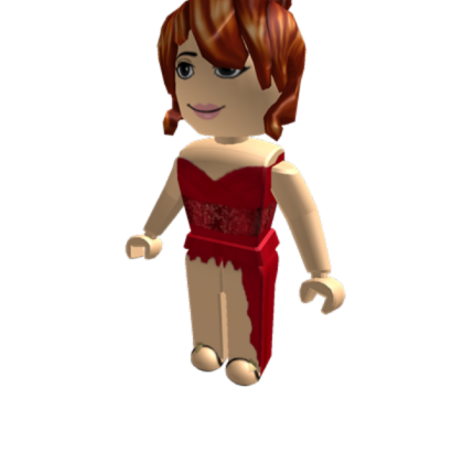 Red Dress Girl Roblox decal