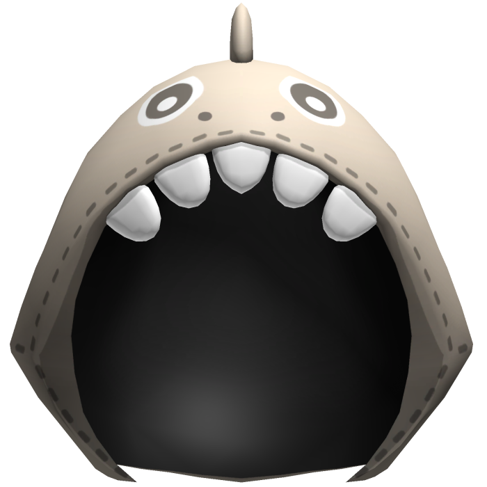 Gray Kawaii Dino Plush Hood