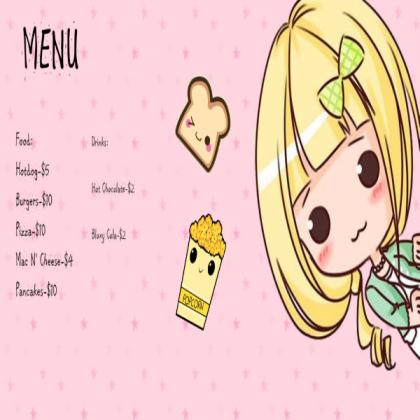 Kawaii menu <3 Roblox decal