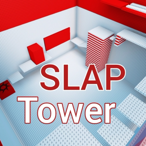 Slap tower red and white official Roblox game thumbnail