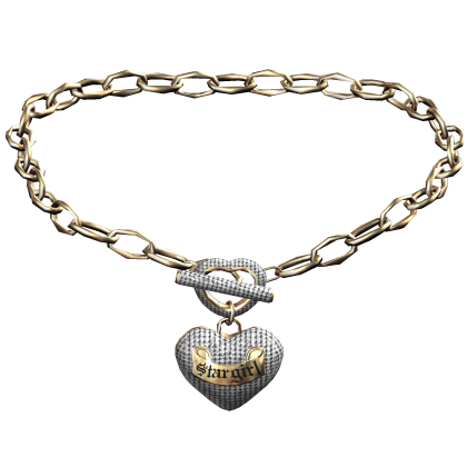1.0 Gold Stargirl Heart Toggle Necklace