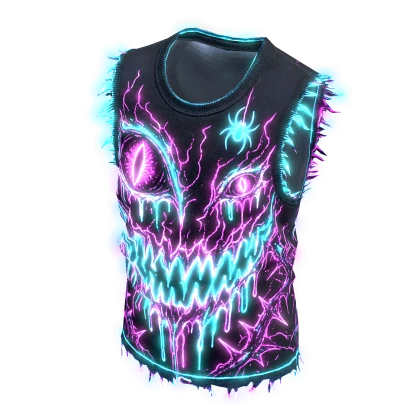☀️Glowing Emissive Neon Nightmare Halloween Top Roblox item thumbnail