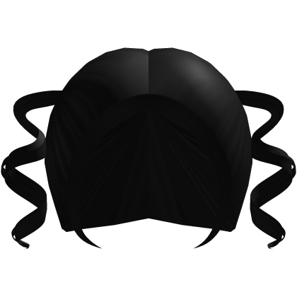 ୨୧ cutesy twintails in black Roblox item