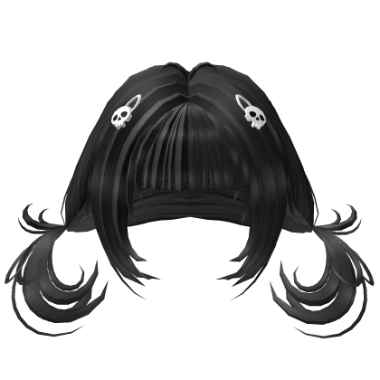 💵 Cute Girl Swirly Pigtails Hair w/ Hair Clips Roblox item