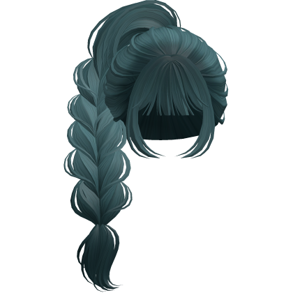 Braided Anime Princess Ponytail Teal