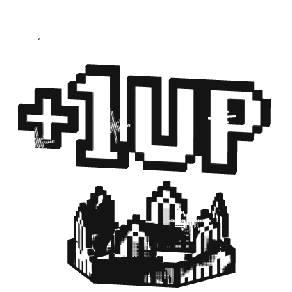 [ANIMATED] White Glitch Crown With +1UP Extra Life Roblox item