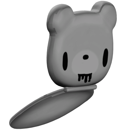 Grey Gloomy Bear Flip Phone Left Roblox item