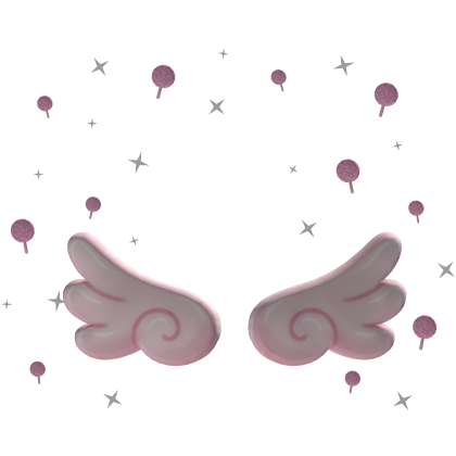 Pink Angel Wings and Lollipop Aura Roblox item