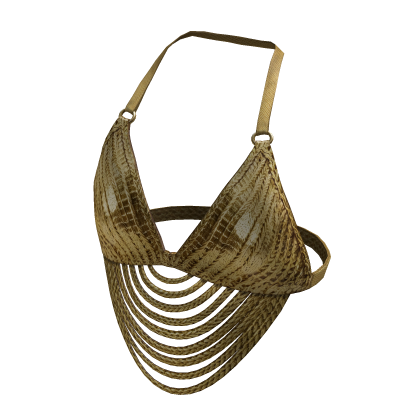 Tolou's Gold Halter Top thumbnail
