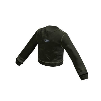 DIESEL Marbled Sweater (Dark Olive Green) thumbnail