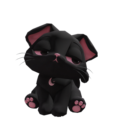 Eepy Black Cat Shoulder Companion