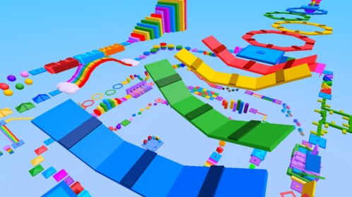 ✨350 Stages!✨ Easy Noob Colorful Rainbow Obby [NEW