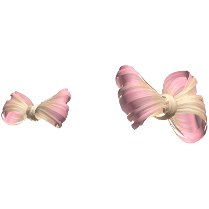 Blonde and Pink Double Hair Bows Roblox item